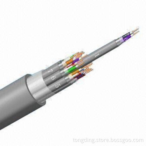 Central office coaxial cable with foam PE insulation